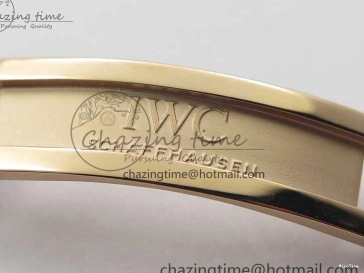 MIROTIME 0308 Compact Portugieser Perpetual Calendar IW503302 RG V9F 1:1 Best Edition White Dial on Brown Leather Strap A 7113